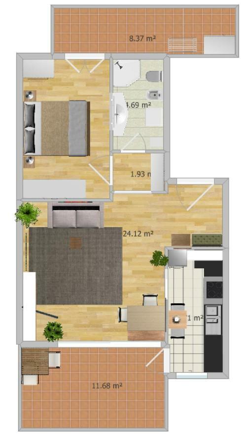 Appartment Trojer Merano Bagian luar foto